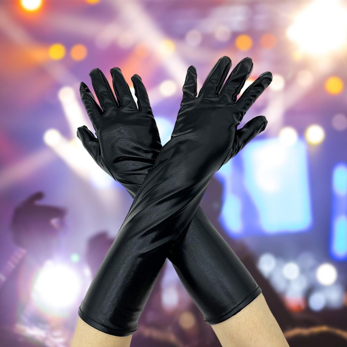Mitten Elbow Classic Costume  Full Finger One Size Black