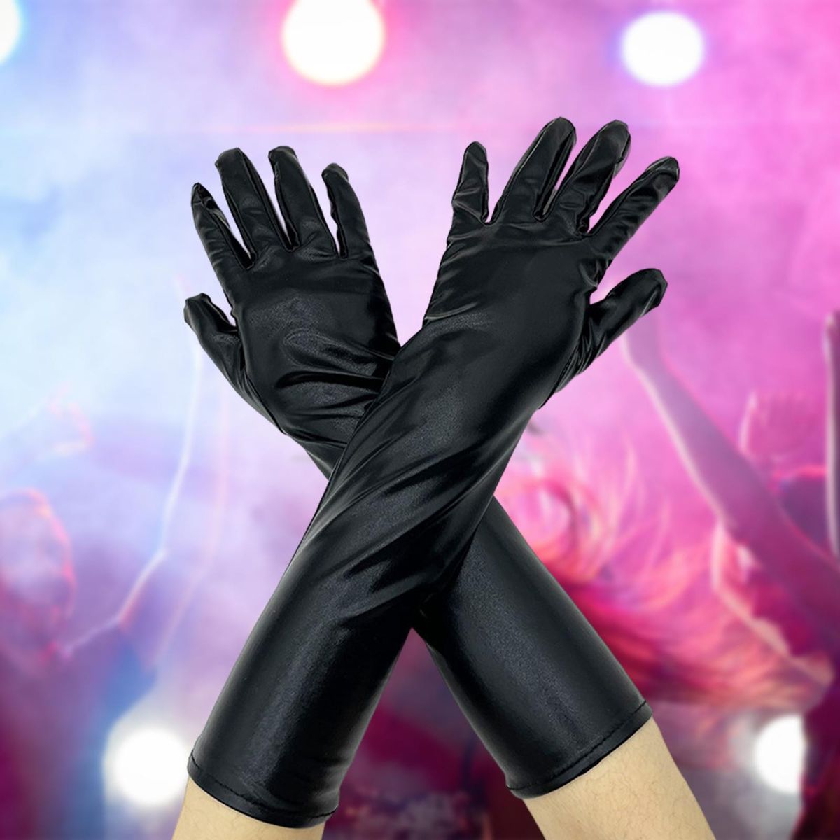 Mitten Elbow Classic Costume  Full Finger One Size Black