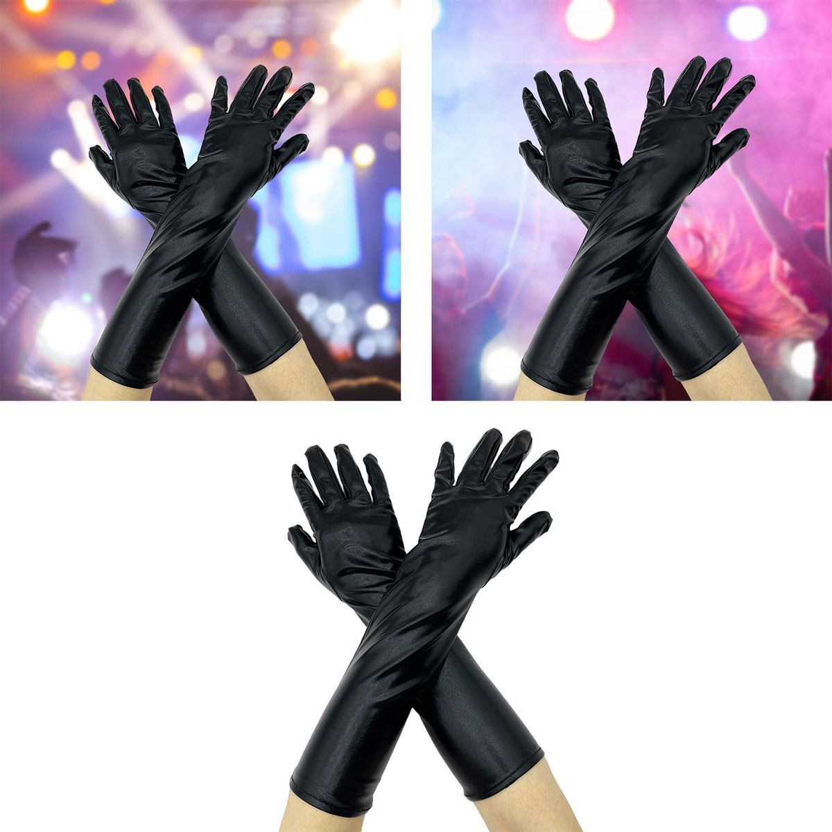 Mitten Elbow Classic Costume  Full Finger One Size Black