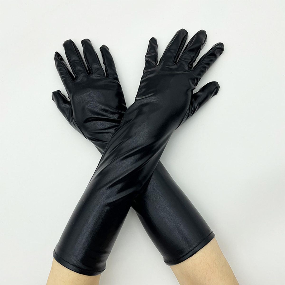 Mitten Elbow Classic Costume  Full Finger One Size Black