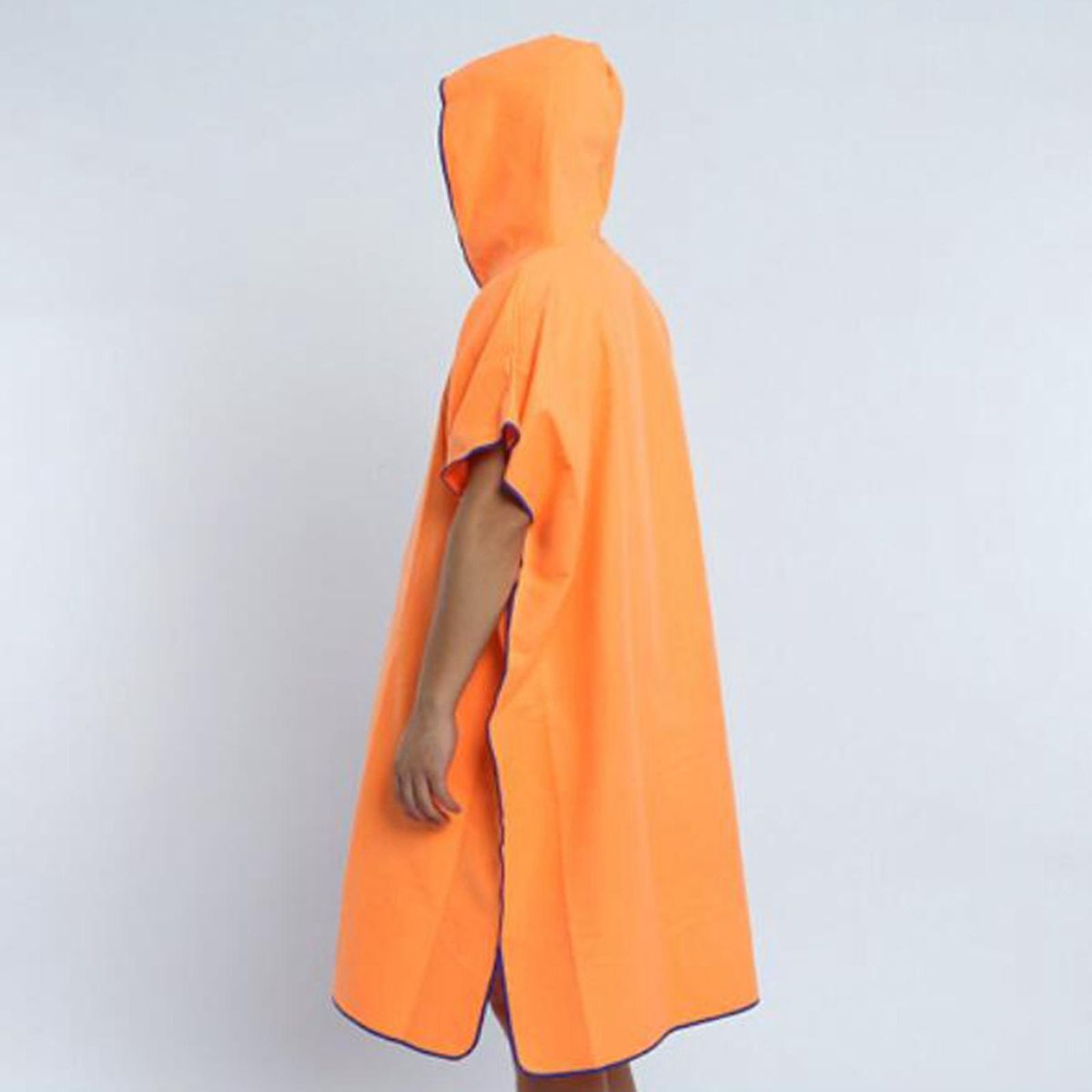 Surf Poncho Quick-Drying Changing Robe Surfer Towel Hooded Orange