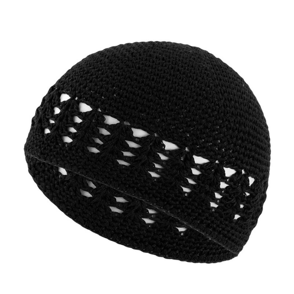 Knitted Muslim Men Clothing Prayer Hats Kippah Kufi Comfortable Chapeau Musulman Homme Ramadan Islamic Prayer Cap Beanie