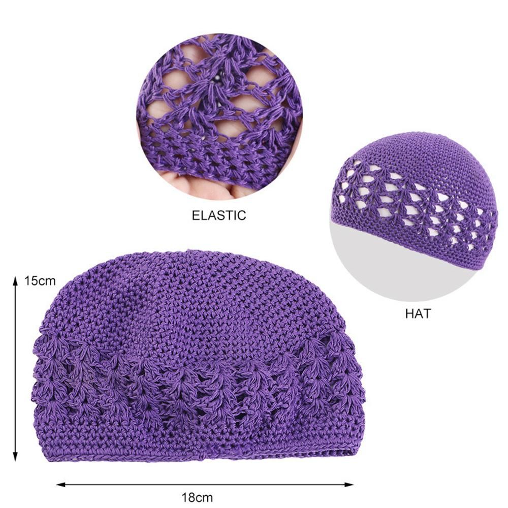 Knitted Muslim Men Clothing Prayer Hats Kippah Kufi Comfortable Chapeau Musulman Homme Ramadan Islamic Prayer Cap Beanie