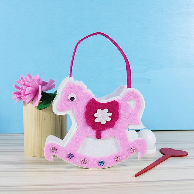 Kid's DIY Wallet  Reative Intelligen E Toy Intera Tive Games Material-Multicolor-Horse