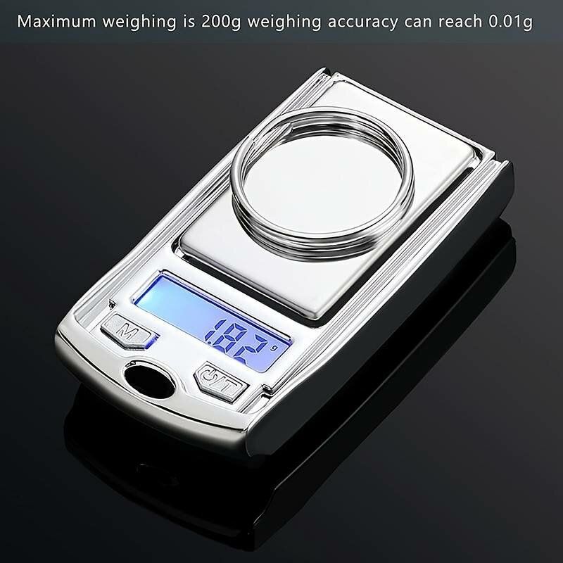 1PCS 0.01g Accuracy Mini Electronic Digital Pocket Scale