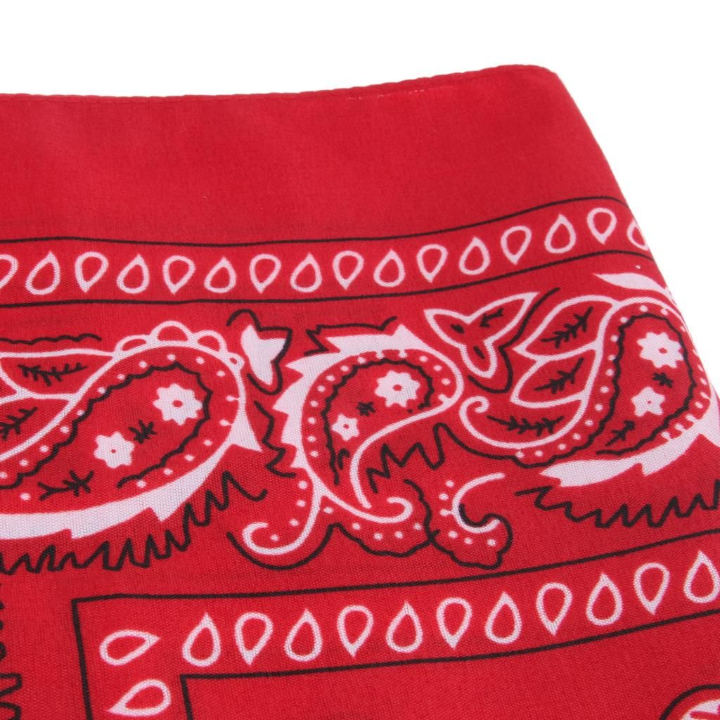 12 Pieces   Double Sided Paisley Print Bandana Scarf Head Multicolor