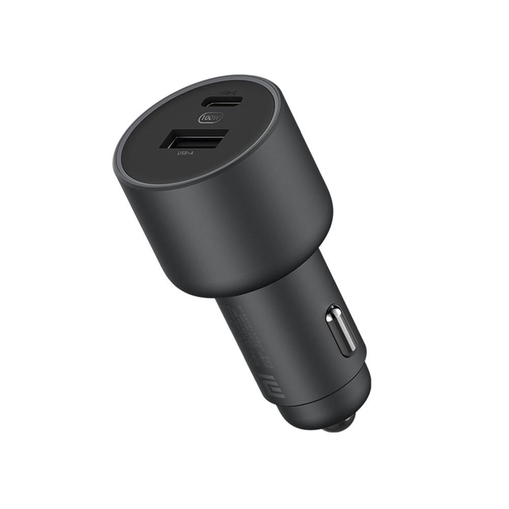 Xiaomi Vehicle Quick Charger Charge Adapter Dual USB-A USB-C Ports LED Light Compatible with Phones Laptop Battery Bank USB-C Charging Devices