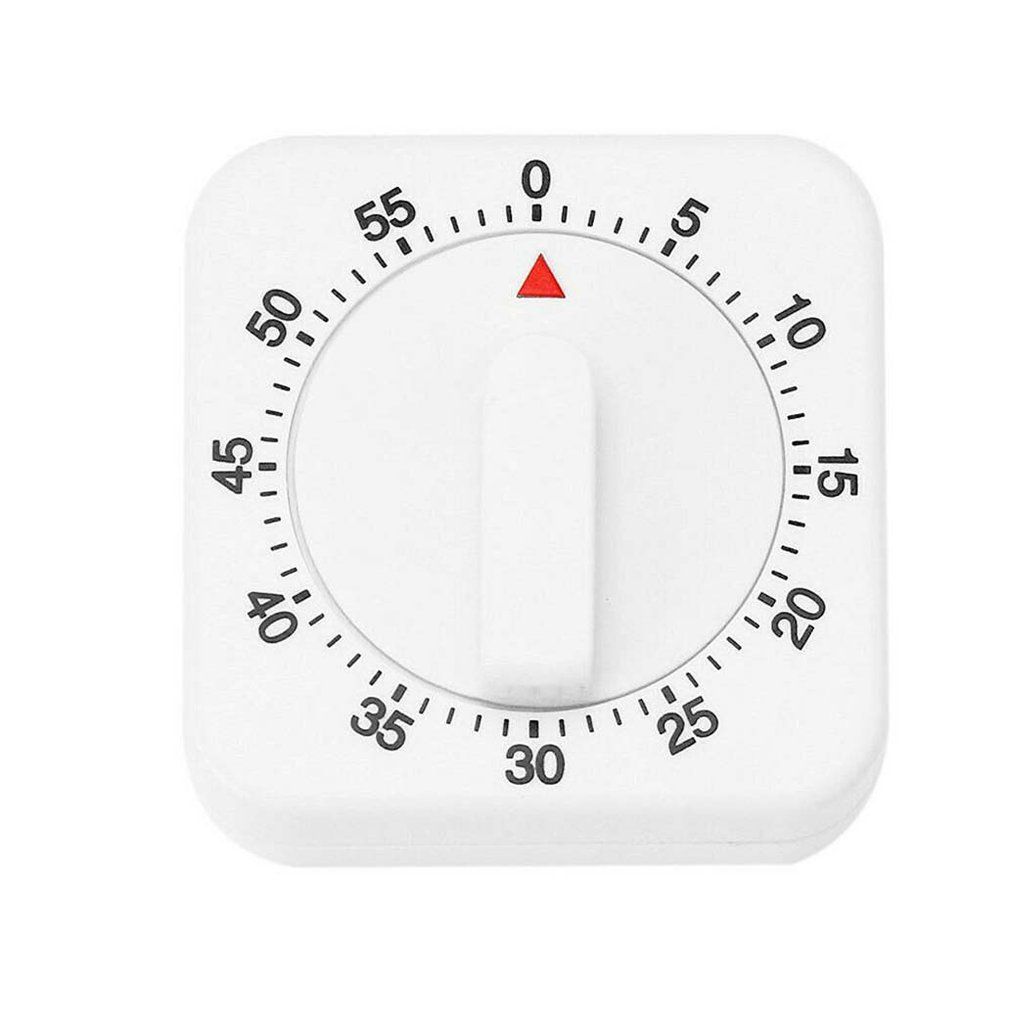 Mini Portable Kitchen Cooking  Countdown 60 Minutes Time Reminder-white