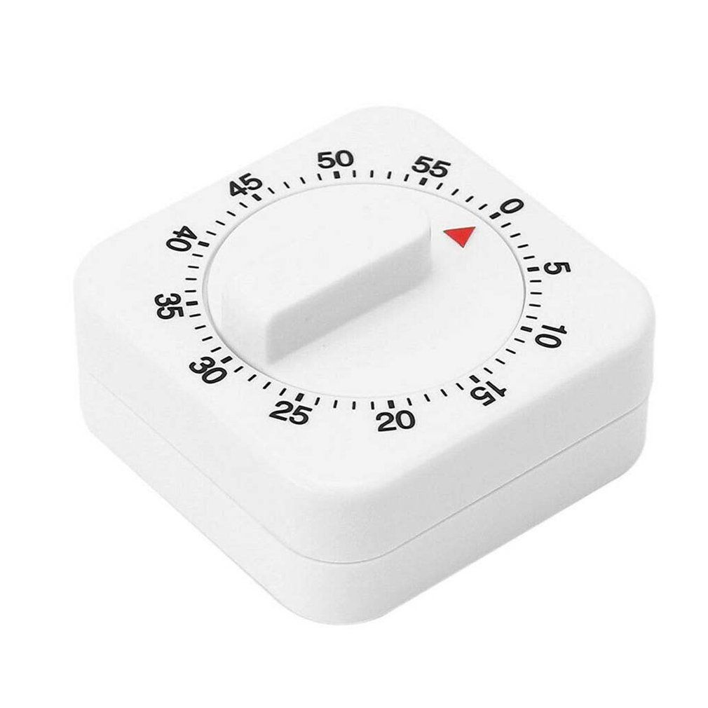 Mini Portable Kitchen Cooking  Countdown 60 Minutes Time Reminder-white