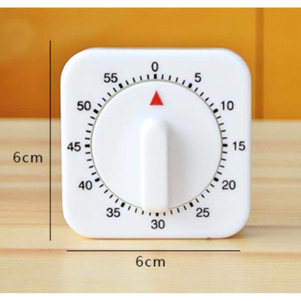 Mini Portable Kitchen Cooking  Countdown 60 Minutes Time Reminder-white