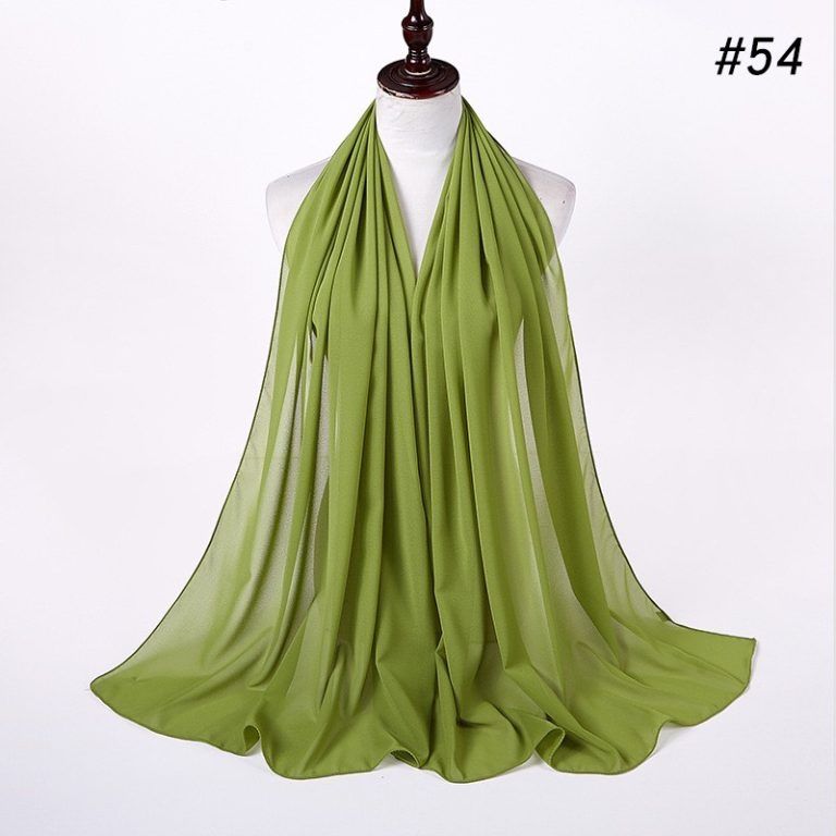 Plain Chiffon Scarf Neon Green