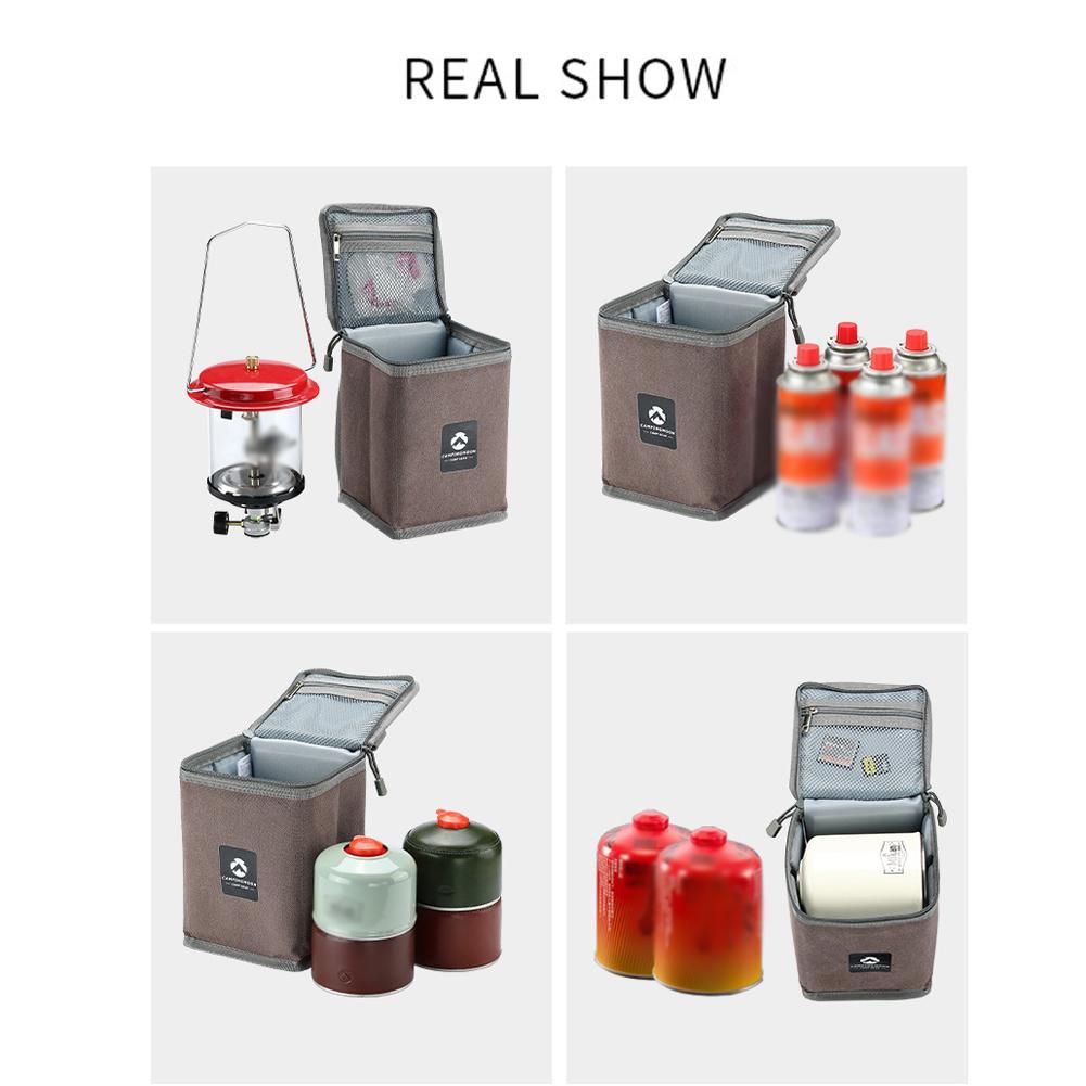 CAPMINGMOON Outdoor Gases Cylinder Carrying Bag Camping Cooking Gases Tanks Protector Pouch Portable Storage Bags Lamp Packs