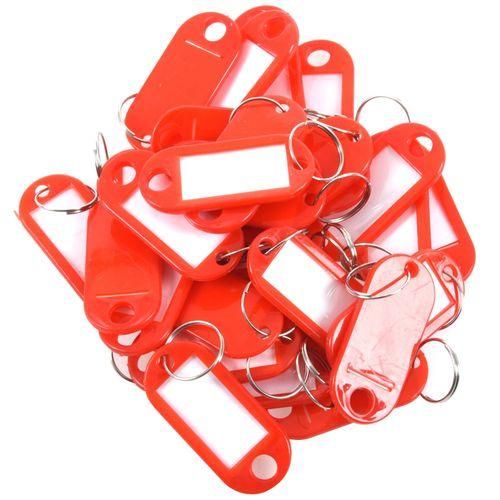 30 Pieces Plastic Key-holders For ID Label
