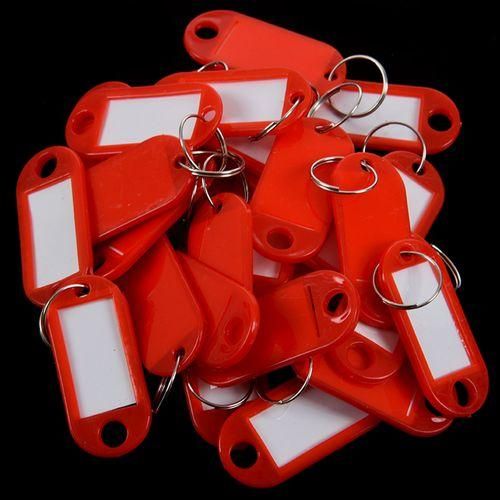 30 Pieces Plastic Key-holders For ID Label