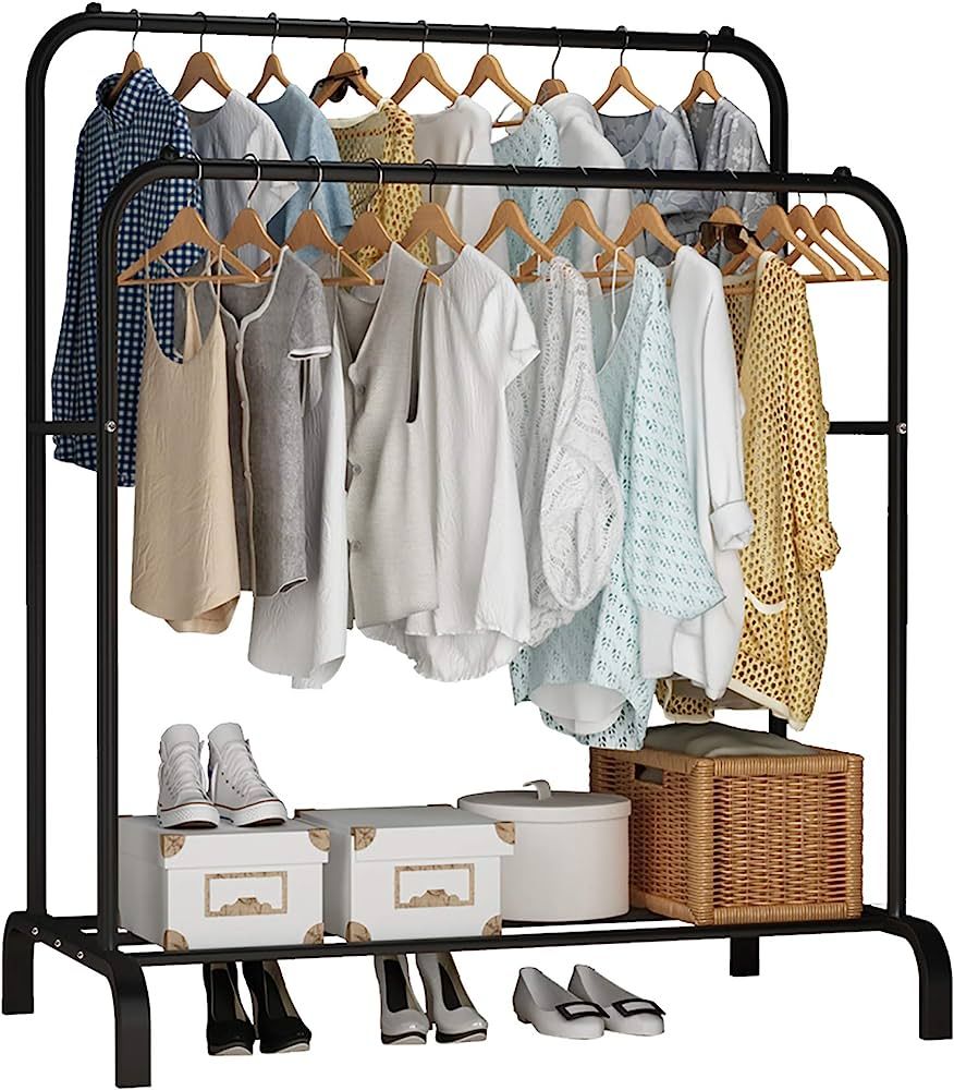 Multi-Functional Freestanding Clothing Garment Rack