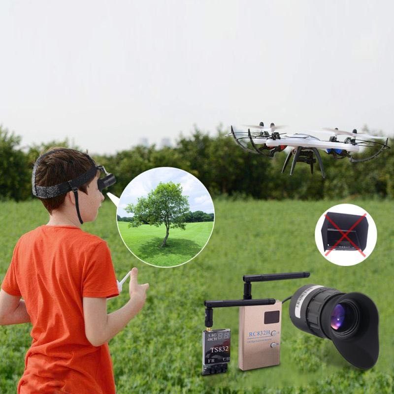 V780 Portable 0.5 Inch OLED Large Screen Head-mounted HD Display, Support NTSC / PAL