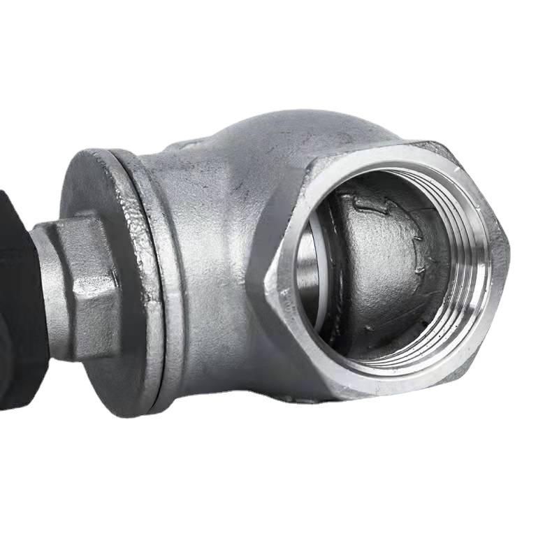 304 Stainless Steel Pneumatic Water Valve Waist Drum Valve T-Type Angle Seat Valve Pneumatic Cut-off Shut-off Valve Dryer Water Valve Heavy Duty
