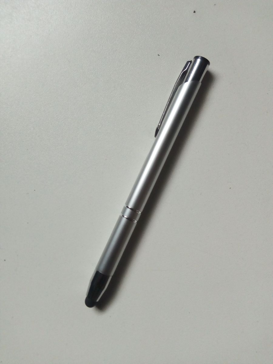 Blue Ink Universal Stylus Pen - Silver