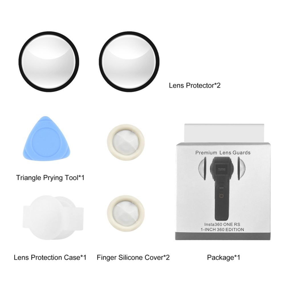 2pcs Panoramic Camera Lens Guards Lens Protective Cover