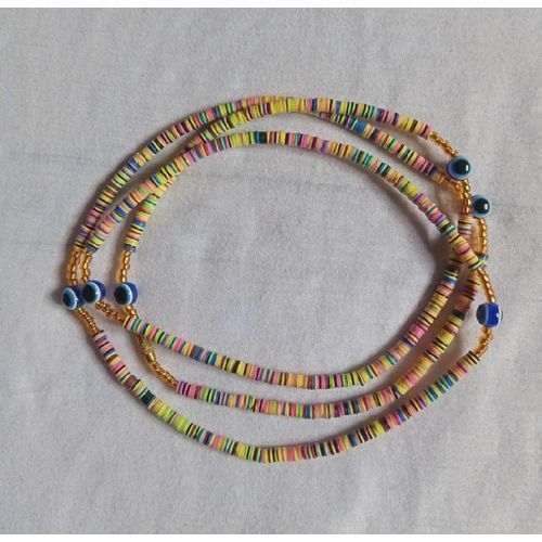 Fortified Goodluck Blue Eyes Waist Beads*