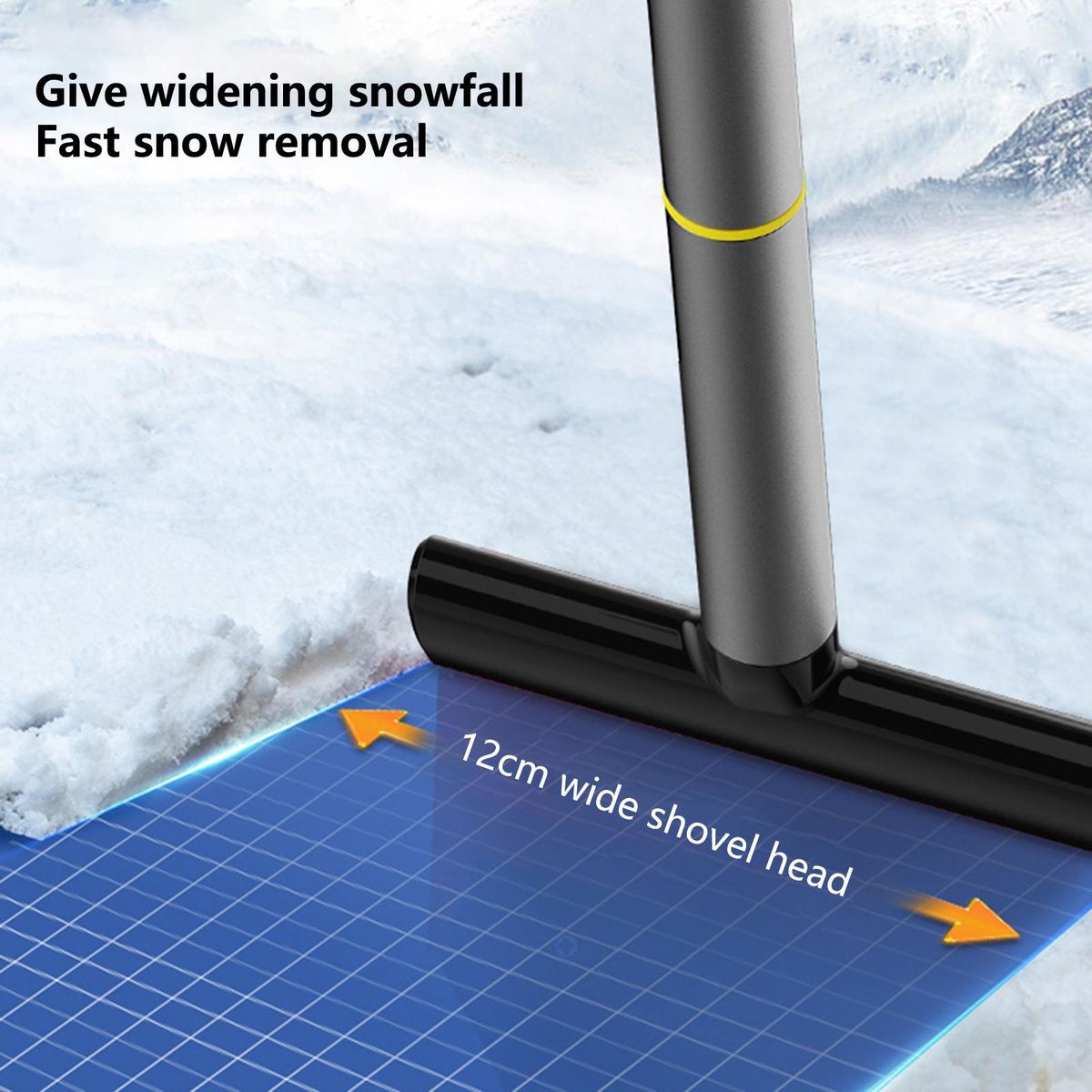 Defrosting Scraper Car Windshield Snow Shovel Grey
