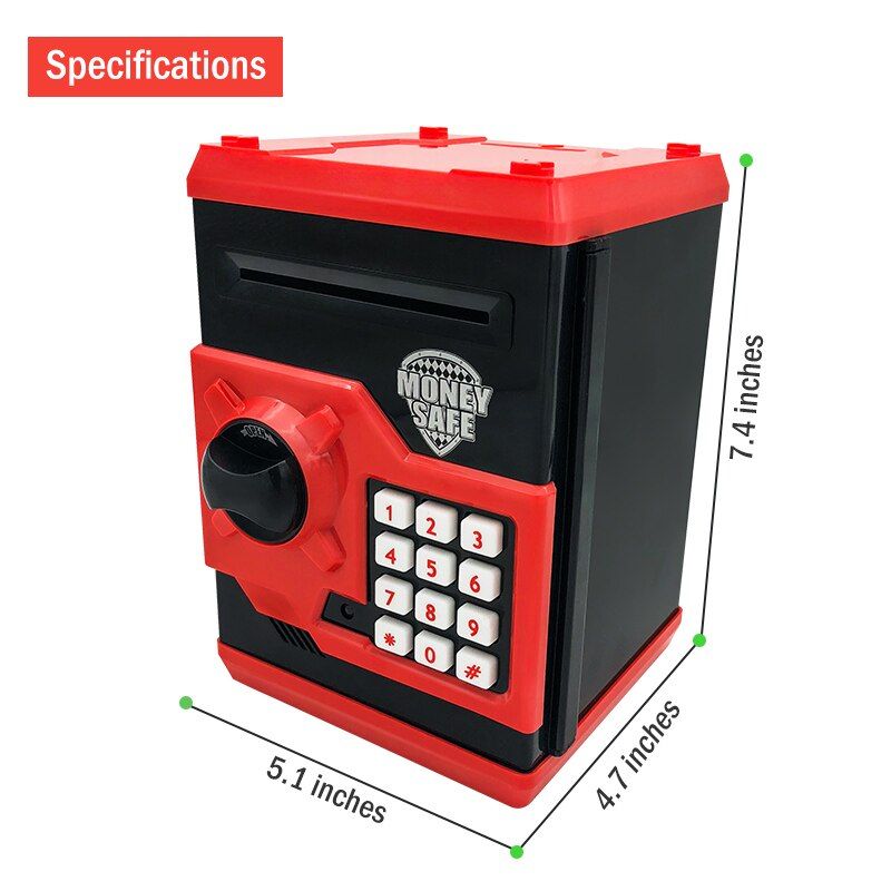 Electronic Piggy Bank Safe Box Money Boxes For Children Digital Coins Cash Saving Safe Deposit Mini ATM Machine Kid Gift ATM-ZH