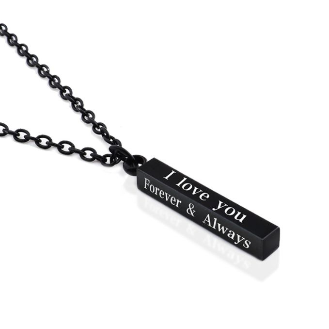2pcs I Love You Forever&Always "Couple Pendants Necklace For Lovers Valentines C
