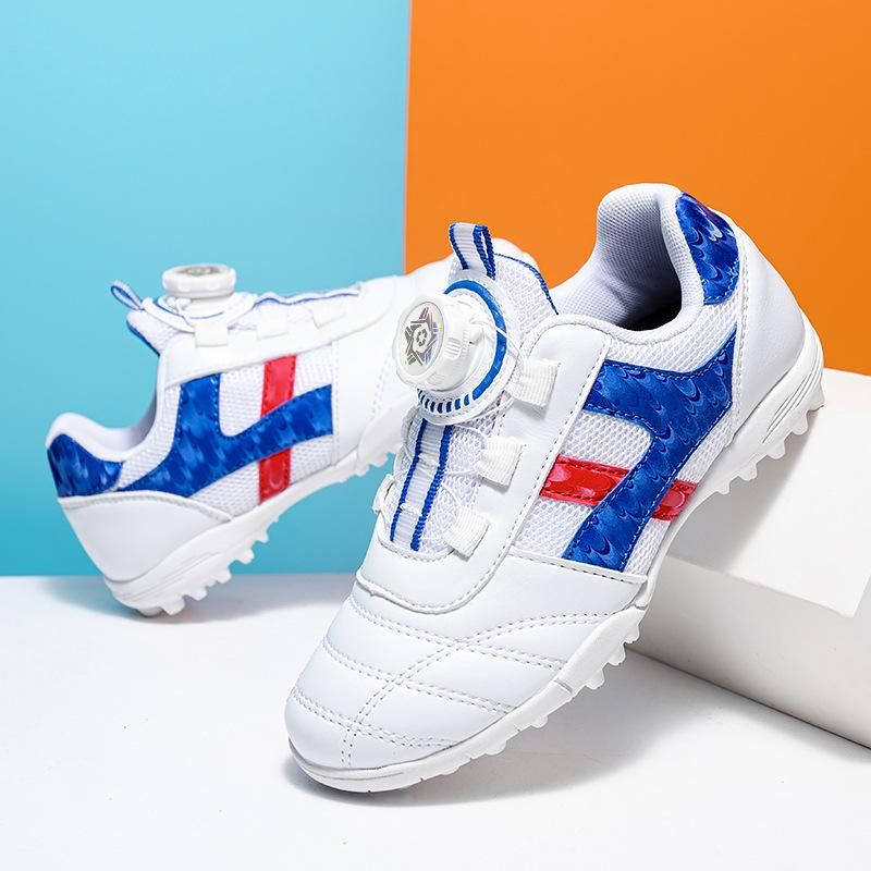 Soccer Shoes Children's Breathable Training Soccer Shoes Blue