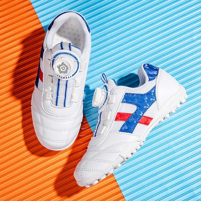 Soccer Shoes Children's Breathable Training Soccer Shoes Blue