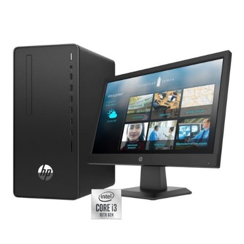 290 G4 Microtower Intel Core I3-10100-10th Gen - 3.6ghz With Uhd Graphics Monitor -18.5
