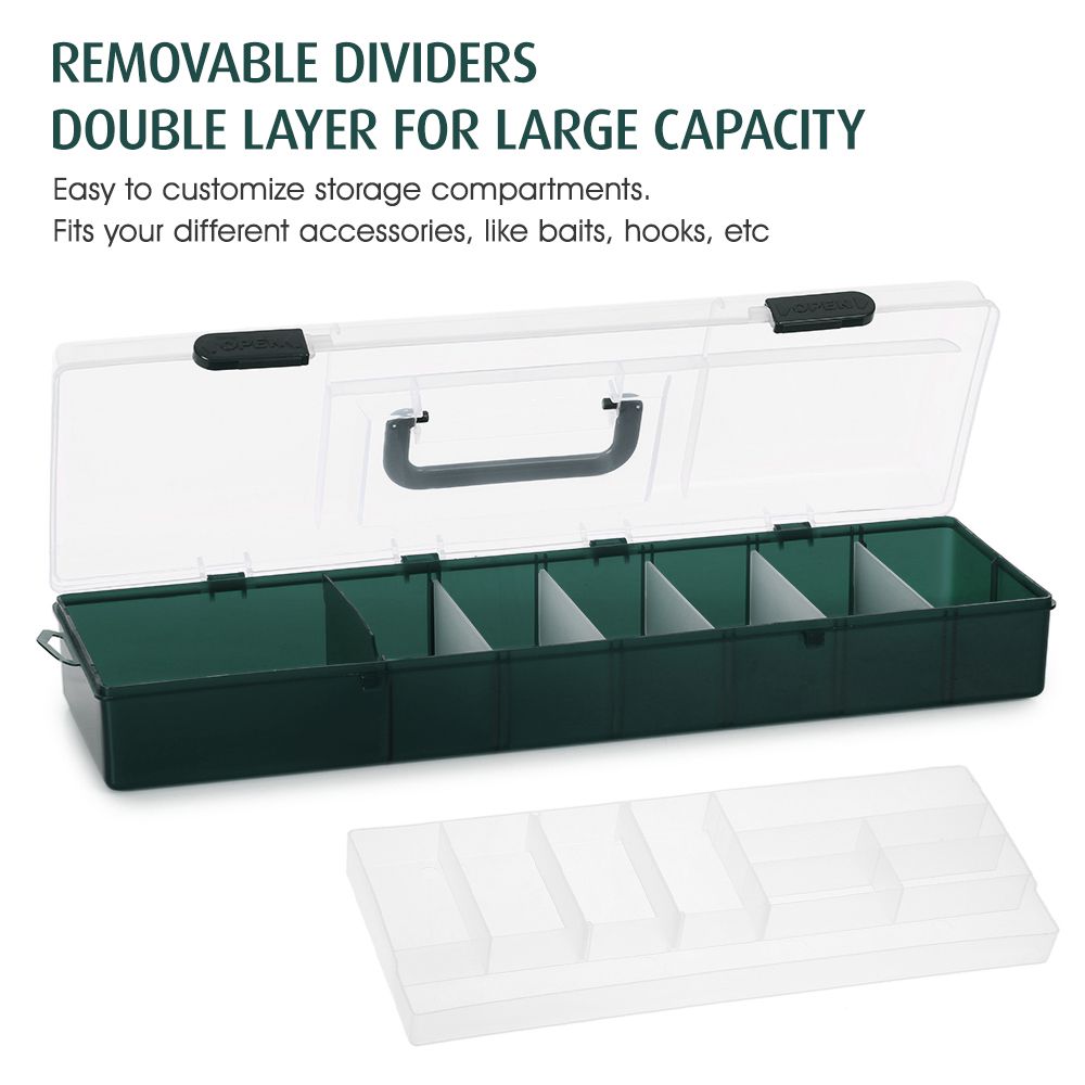 Double Layer Fishing Box Bait Storage Case Fish Lure Storage