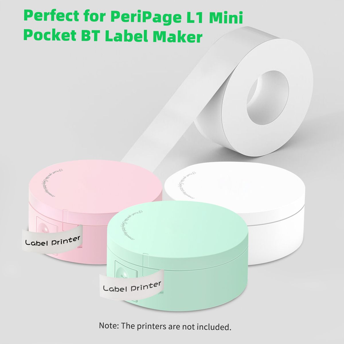1 Roll Transparent Label Paper Sticky Tape
