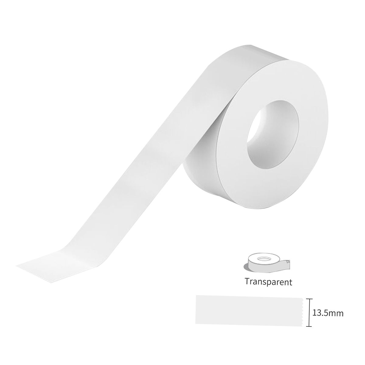 1 Roll Transparent Label Paper Sticky Tape