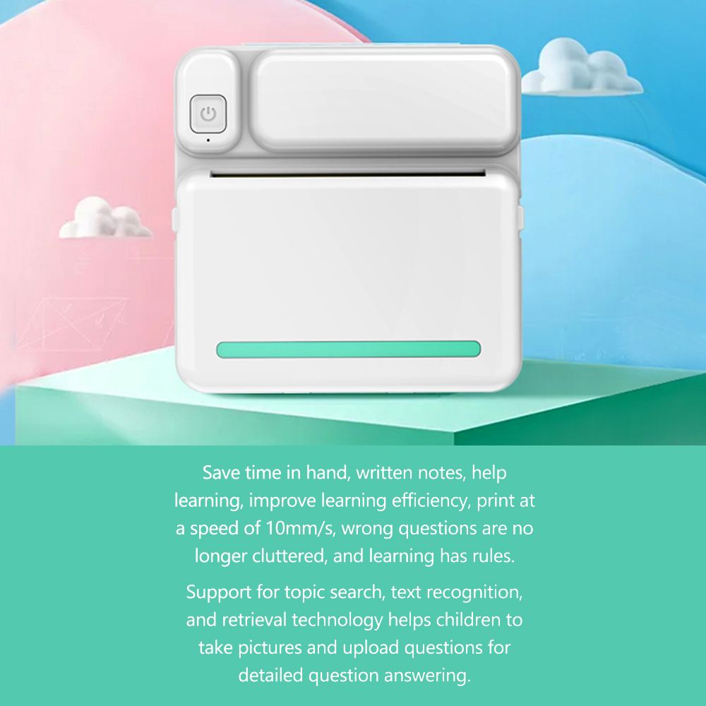 Portable Mini Printer Student Study Printer Labels