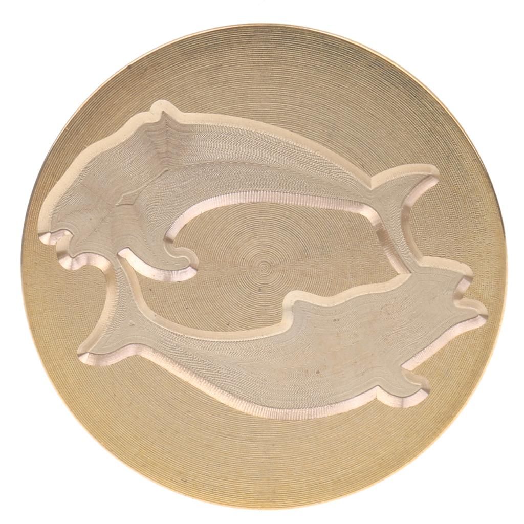 Engraved Sealing  For Birthday Greeting Card Pisces