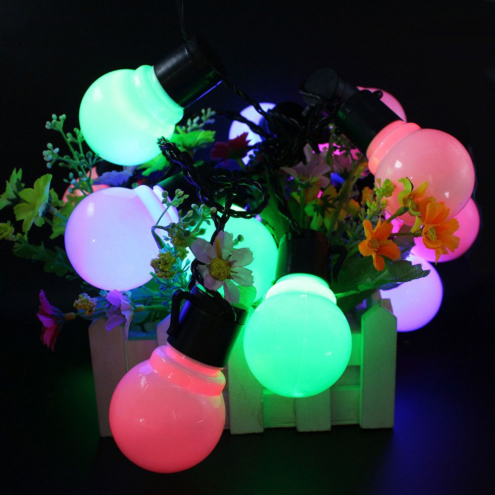 5cm Big Ball 2.5M 5M Solar Led String Light Outdoor