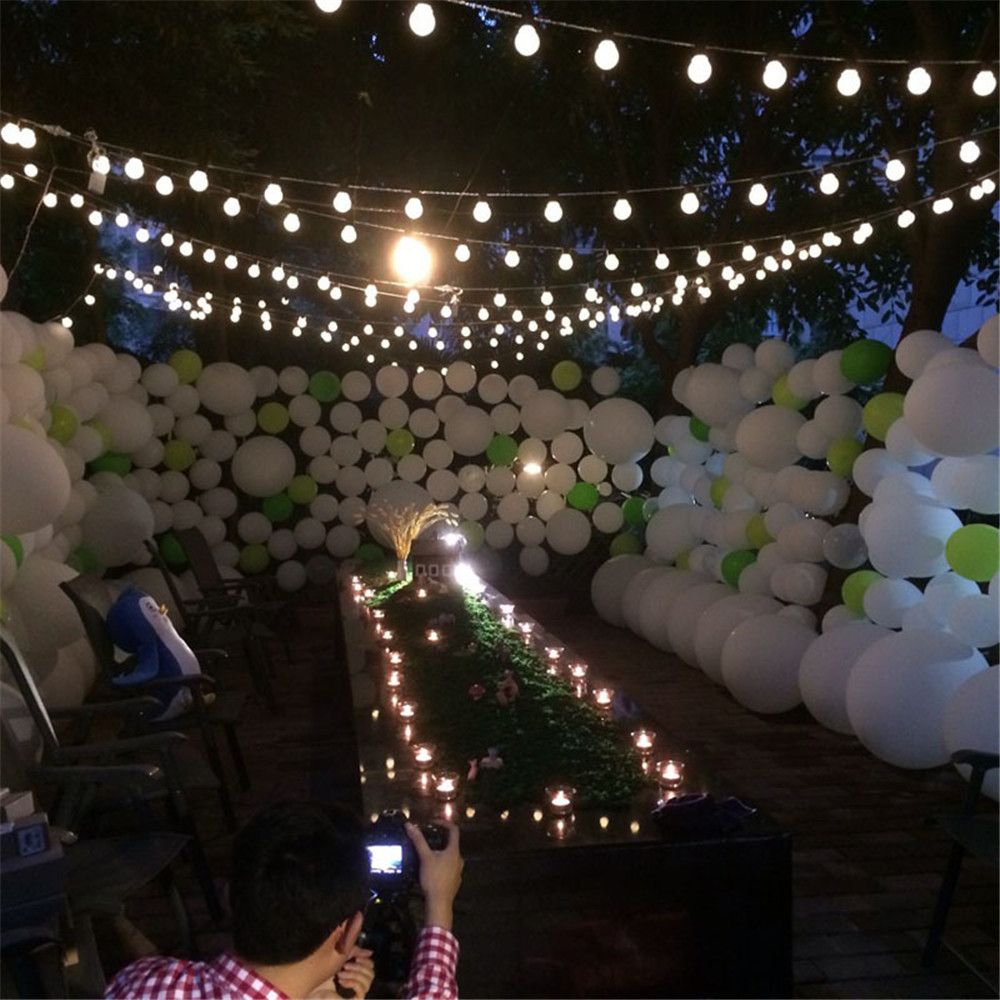 5cm Big Ball 2.5M 5M Solar Led String Light Outdoor