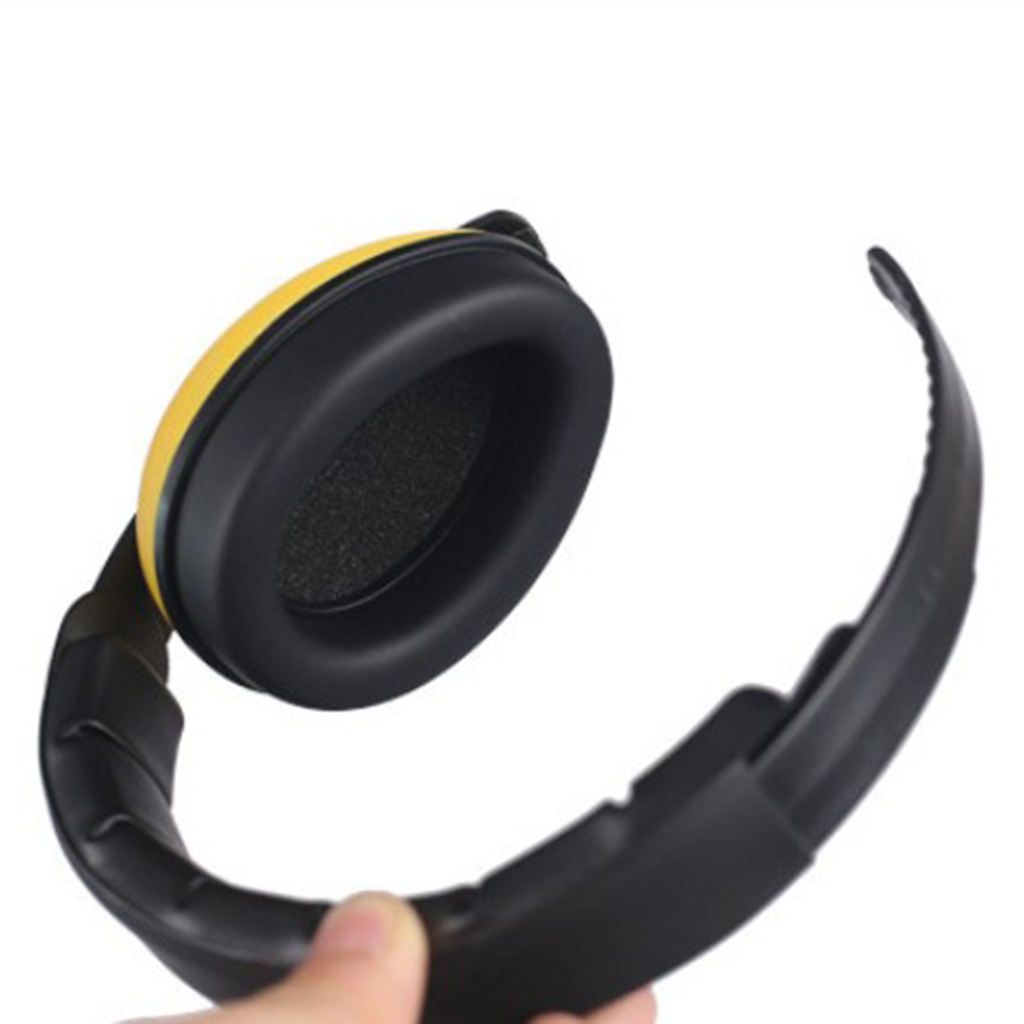 Anti Noise Earmuffs Folding Ear Defenders Sleep Protectors Muff Yellow