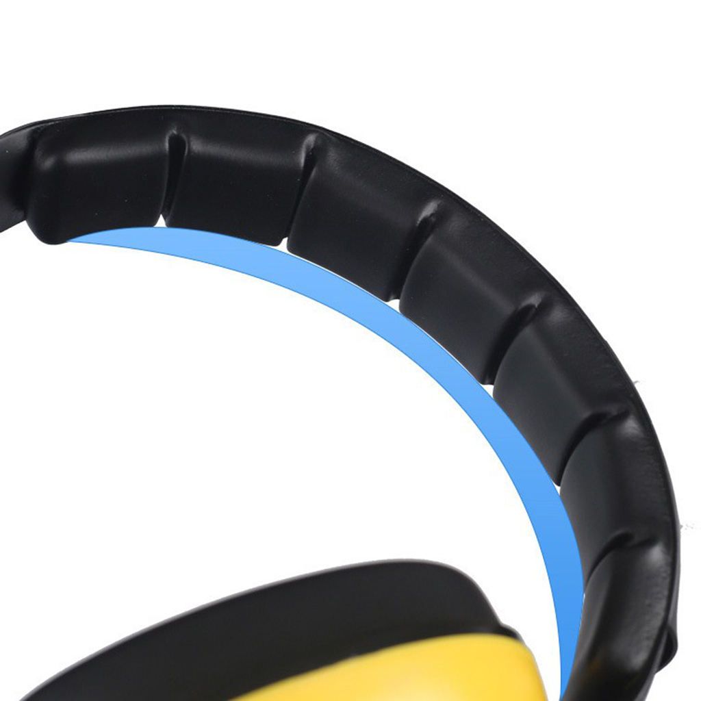 Anti Noise Earmuffs Folding Ear Defenders Sleep Protectors Muff Yellow