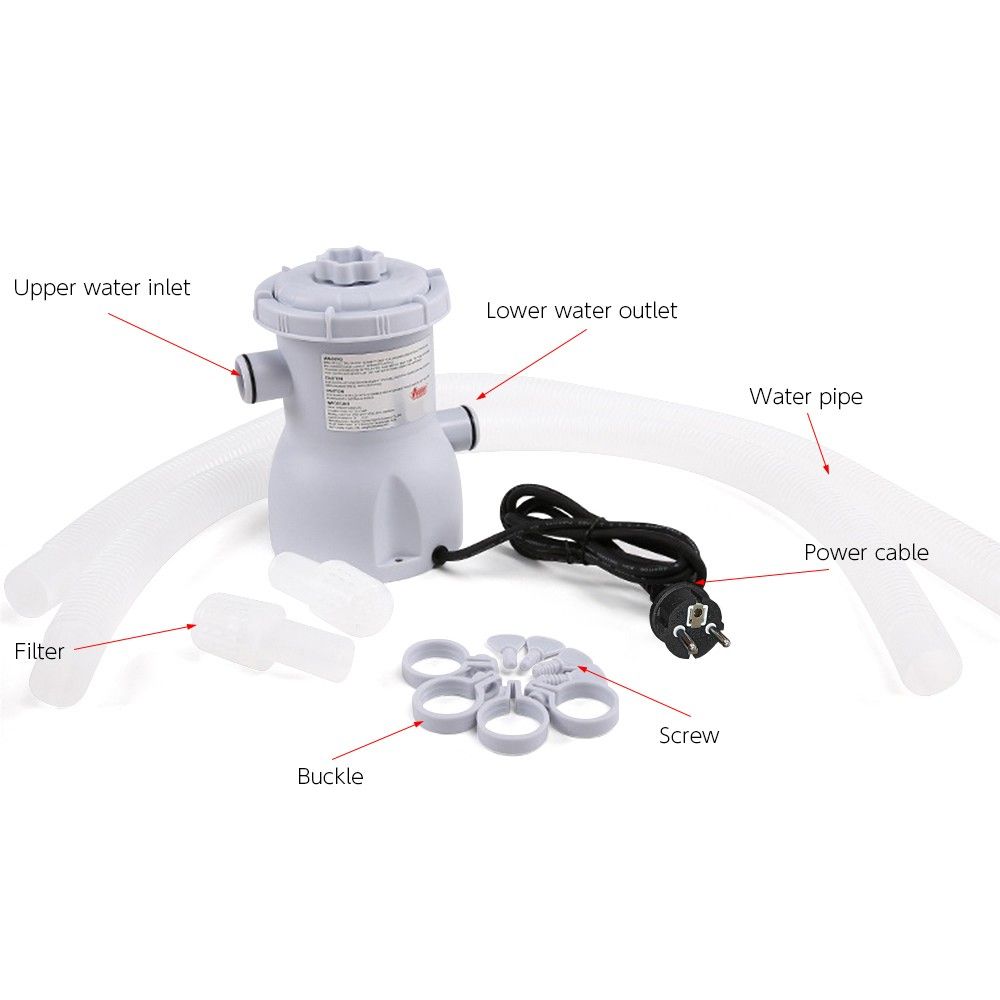Pool Filter Pump Electric Swimming Pool Clear Cartridge