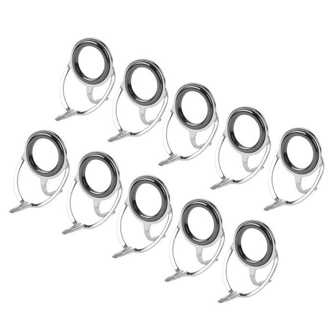10x Double Leg  Rod  Oval Rod Eyes Guides Line Rings Pole