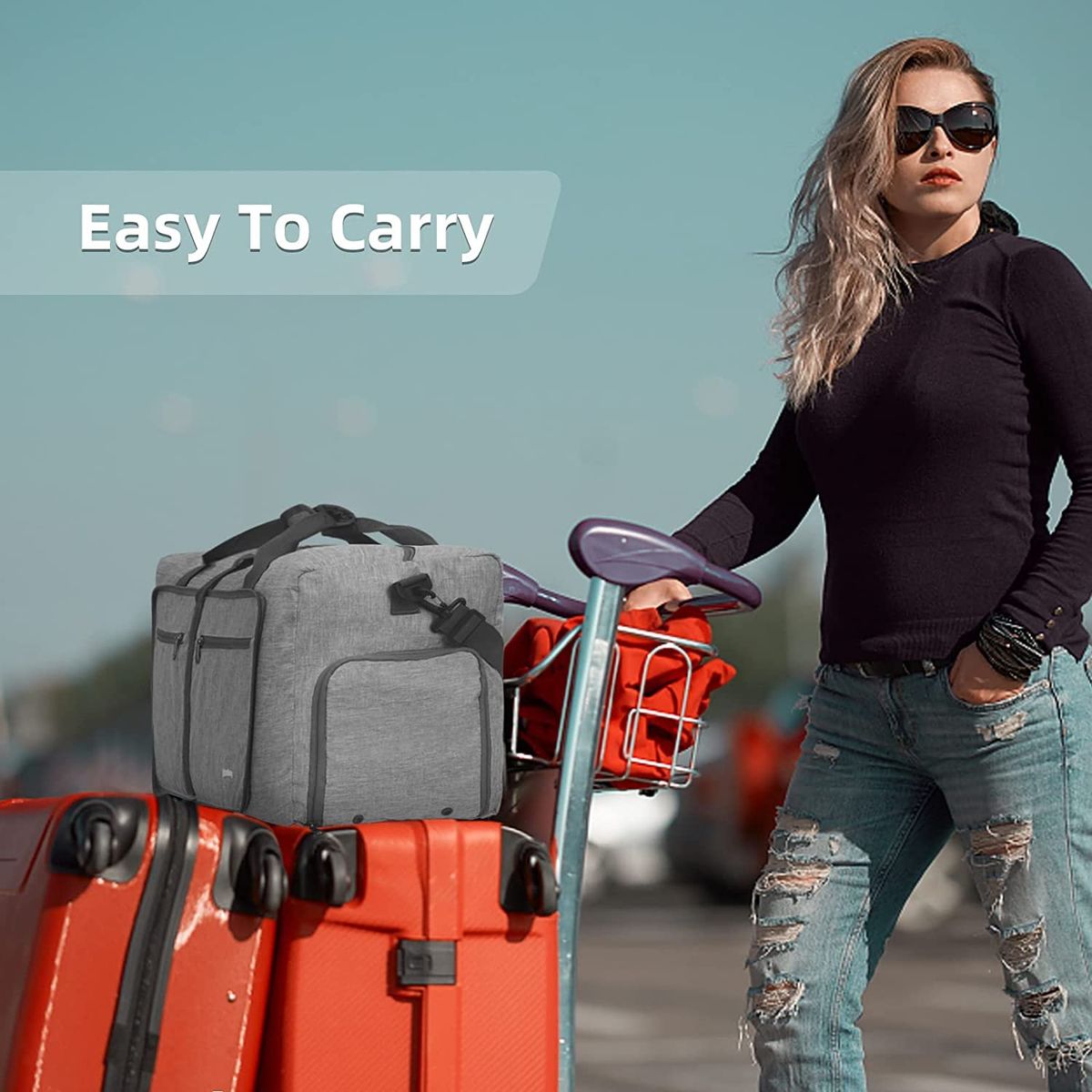 Yinhua 65L Duffle Bag Large Travel Duffel Bags With Shoes