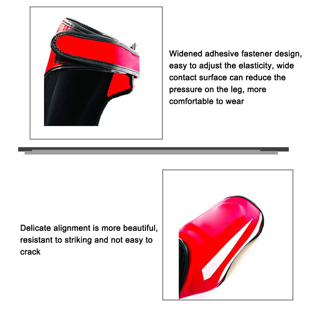 Martial Arts Shin Guards PU Leather Leg Foot Protector