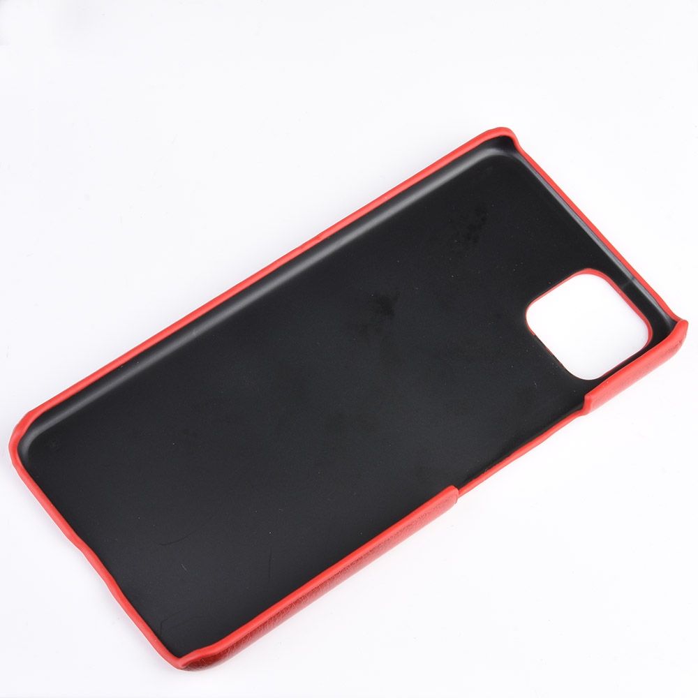 Shockproof Litchi Texture PC + PU Case For Google Pixel 4(Red)