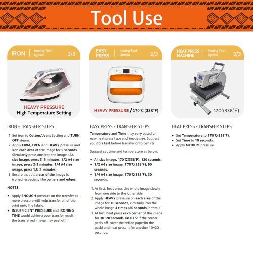 Inkjet&laser Dark Heat Transfer Paper Printable Vinly For Heat Transfer Machine 100pcs A4