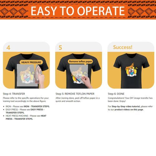 Inkjet&laser Dark Heat Transfer Paper Printable Vinly For Heat Transfer Machine 100pcs A4