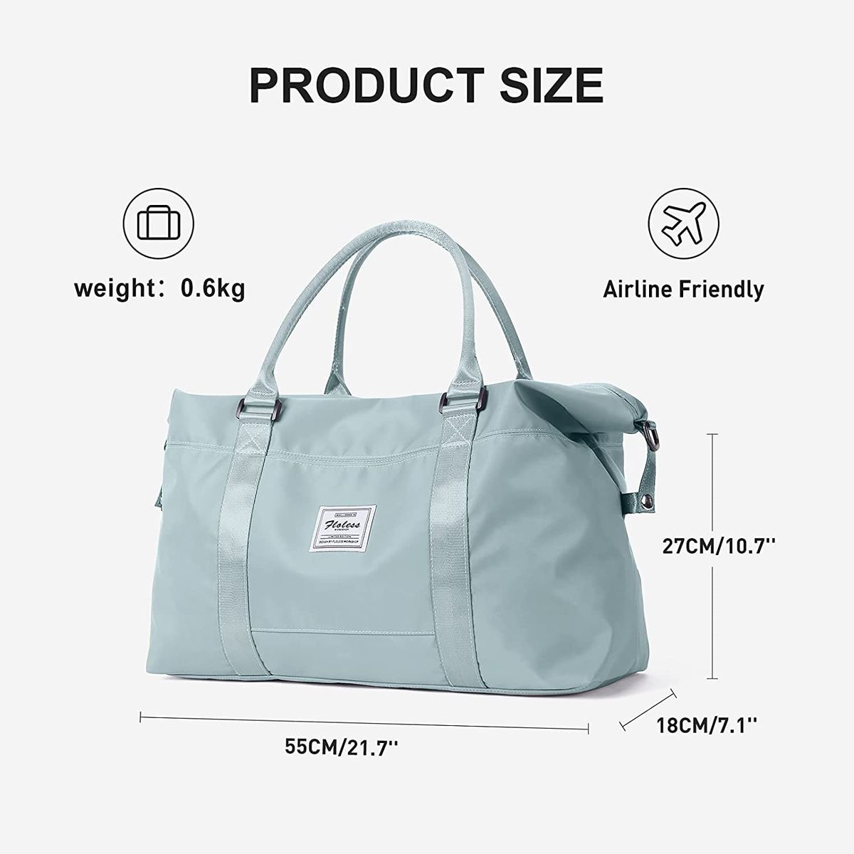 Sport Travel Duffle Bag Large Gym Tote For Women, Weekender