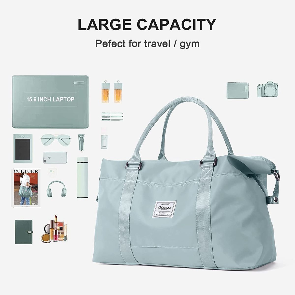 Sport Travel Duffle Bag Large Gym Tote For Women, Weekender