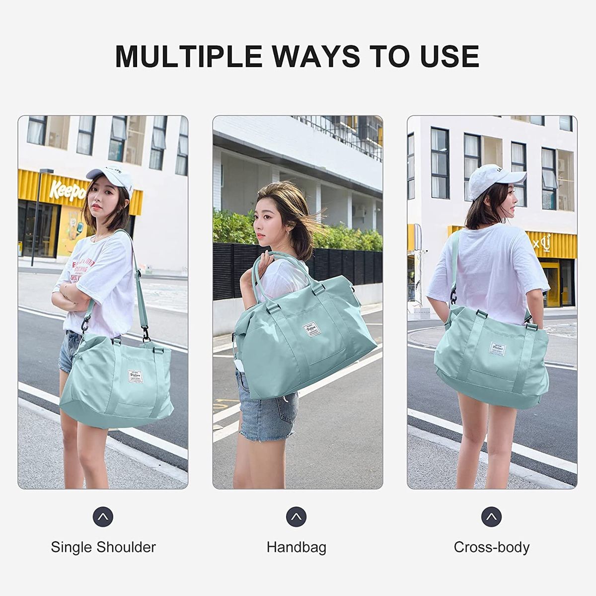 Sport Travel Duffle Bag Large Gym Tote For Women, Weekender