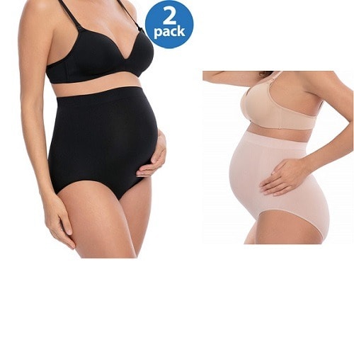 Women's Maternity Over The Belly Pregnancy Pant - 2 Pcs